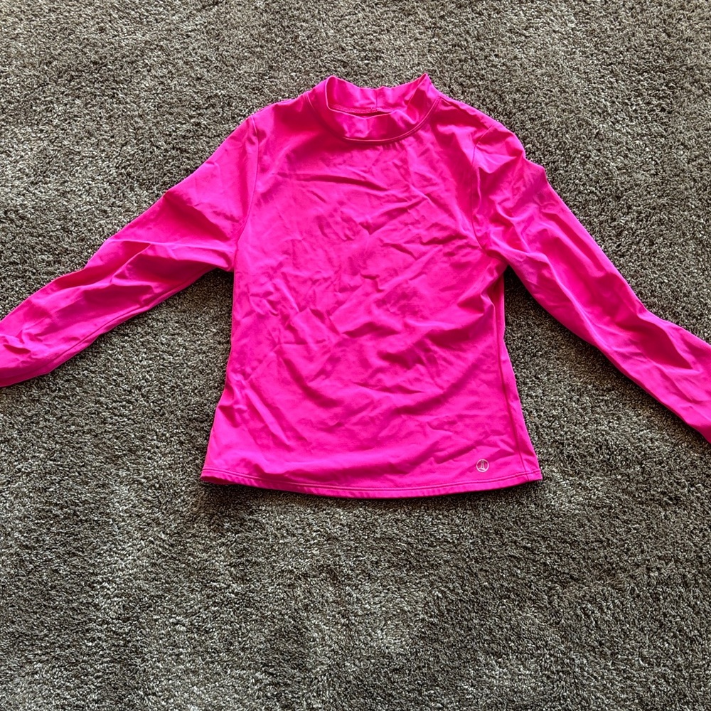 Lands' End Kids Vibrant Pink Sun Protection Top